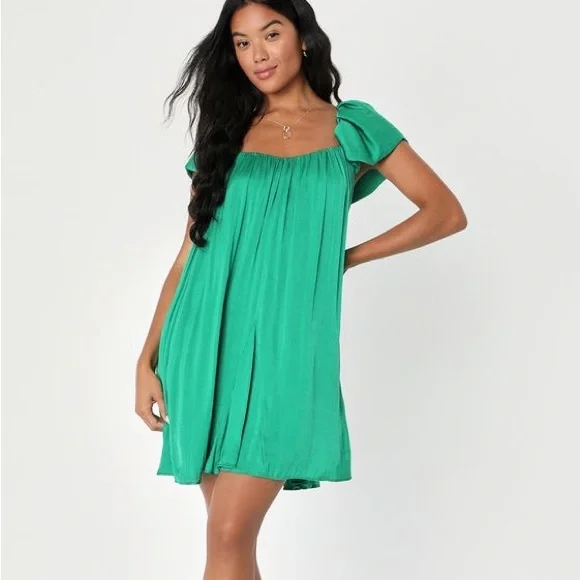 knee length dresses for ladies Odd Muse The Ultimate Muse Satin Shift Dress - Ivory main image 0